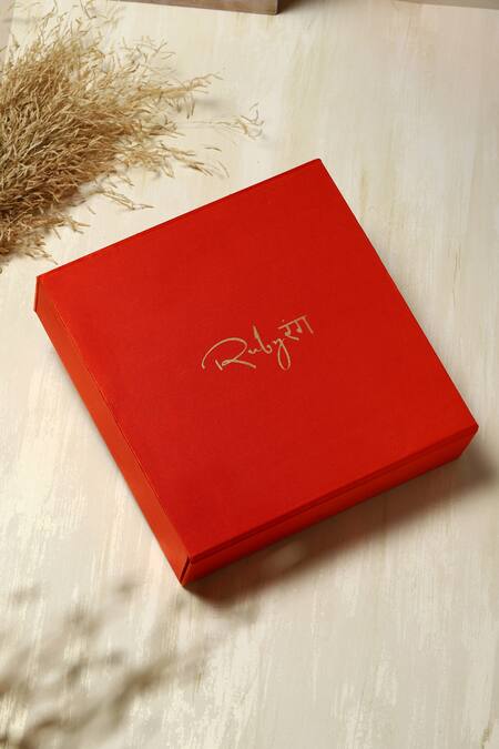 Shop Ruby Raang Gold Plated Stones Kundan Embellished Choker Necklace Set Shop_Ruby Raang_Gold Plated Stones Kundan Embellished Choker Necklace Set