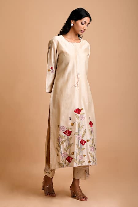 Mityan Holly Hand Embroidered Tunic & Pant Set 