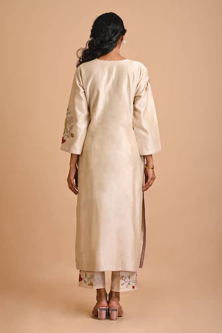 Mityan Holly Hand Embroidered Tunic & Pant Set 