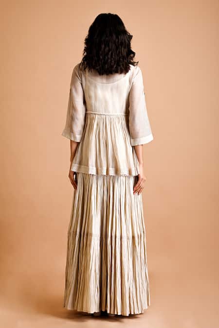 Mityan Lady Embroidred Angrakha Tunic With Inner 