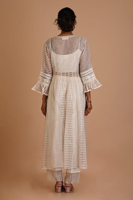 Mityan Magnolia Hand Embroidered Tunic With Inner 