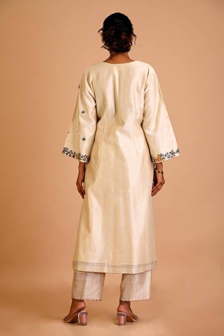 Mityan Milfoil Embroidered Tunic & Pant Set 