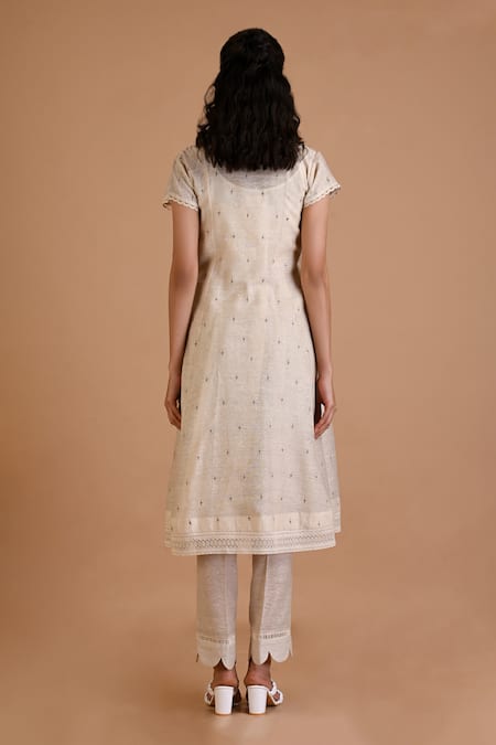 Mityan Misty Embroidered Angarkha Pant Set 