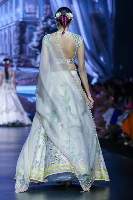 Anushree Reddy Saadiya Flora & Fauna Embroidered Bridal Lehenga Set 