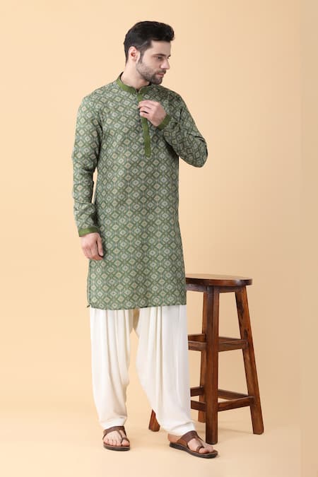 Manish Nagdeo Mandala Pattern Kurta & Salwar Set 