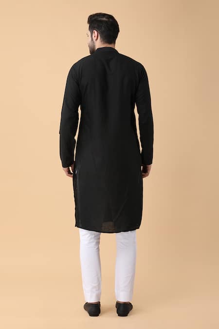 Buy Manish Nagdeo Black Silk, Cotton Satin Embroidery, Diamonds Dori Bundi Jacket And Kurta Set Online at Aza Fashions Buy_Manish Nagdeo_Black Silk, Cotton Satin Embroidery, Diamonds Dori Bundi Jacket And Kurta Set _Online_at_Aza_Fashions