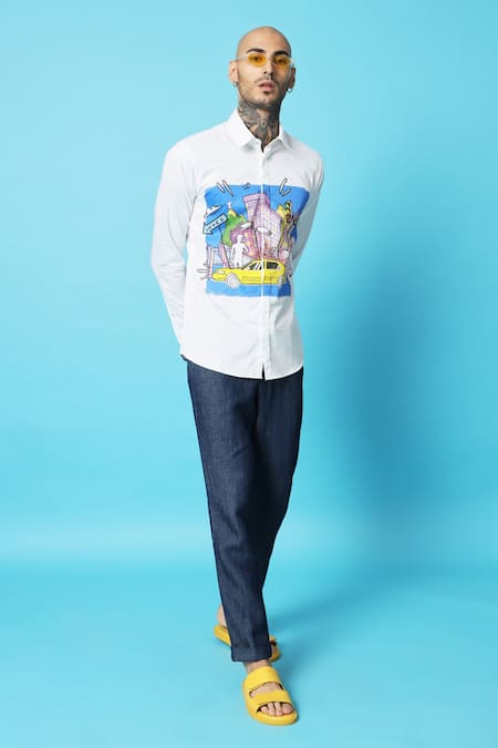 Sahil Aneja Town Print Shirt 