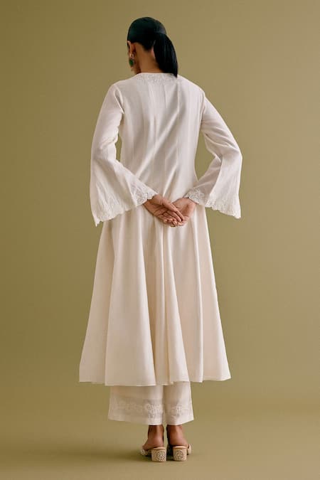 Devnaagri Dori Work Anarkali Palazzo Set 