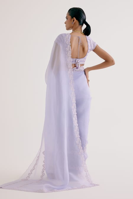 Devnaagri Dori Work Saree With Blouse 