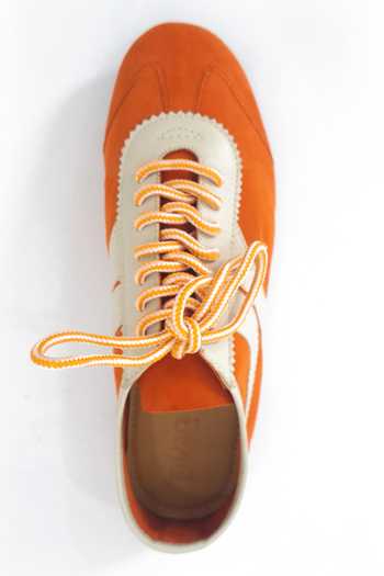 Shop_Dang Shoes_Orange Boxing Slip On Colorblocked Sneakers _Online_at_Aza_Fashions