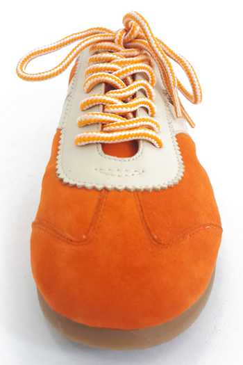 Dang Shoes_Orange Boxing Slip On Colorblocked Sneakers _at_Aza_Fashions