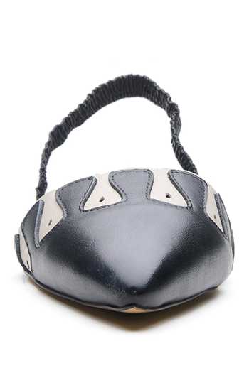 Buy_Dang Shoes_Black Briar Wave Cutwork Ballerina Flats_Online_at_Aza_Fashions