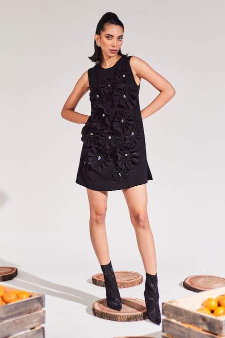 House of Zeniaa Tuscany Embellished Short Dress 