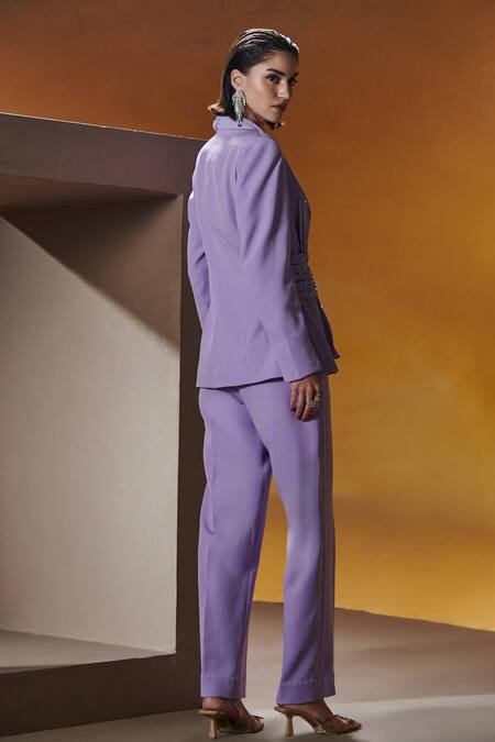 Shop House Of Zeniaa Purple Crepe Stones Aster Goddess Embellished at Aza Fashions Shop_House Of Zeniaa_Purple Crepe Stones Aster Goddess Embellished_at_Aza_Fashions