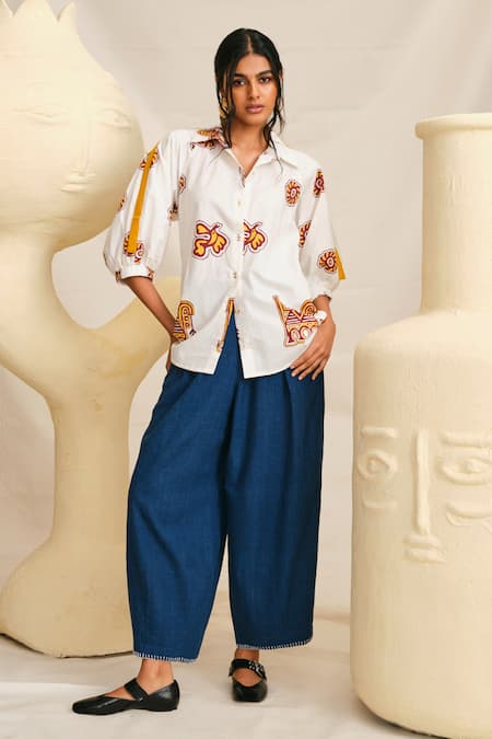 Jodi Chittara Geometric Printed Shirt 