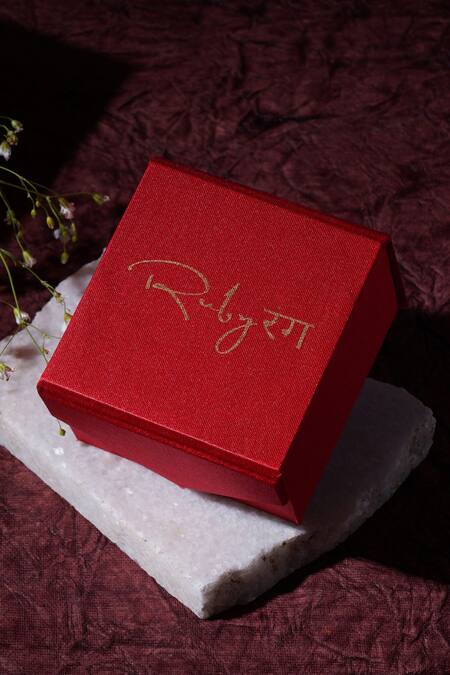 Ruby Raang Silver Plated Diamonds, Stones Dual Kundan Drop Maangtikka With Earrings at Aza Fashions Ruby Raang_Silver Plated Diamonds, Stones Dual Kundan Drop Maangtikka With Earrings _at_Aza_Fashions