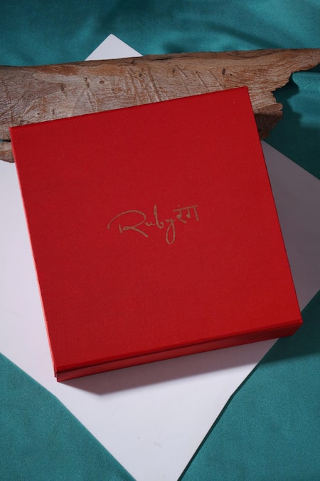 Buy Ruby Raang Gold Plated Pearls, Stones, Gota Chand Noor Kundan And Embellished Jewellery Set Buy_Ruby Raang_Gold Plated Pearls, Stones, Gota Chand Noor Kundan And Embellished Jewellery Set