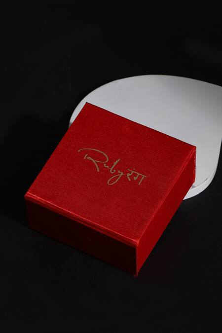 Shop Ruby Raang Maroon Kundan Studded Pendant Necklace Online at Aza Fashions Shop_Ruby Raang_Maroon Kundan Studded Pendant Necklace _Online_at_Aza_Fashions