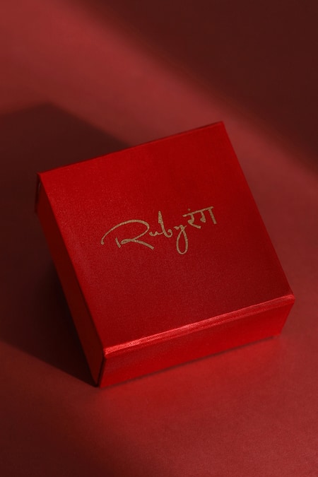 Shop Ruby Raang Gold Plated Bead Embellished Cutwork Mathapatti Online at Aza Fashions Shop_Ruby Raang_Gold Plated Bead Embellished Cutwork Mathapatti _Online_at_Aza_Fashions