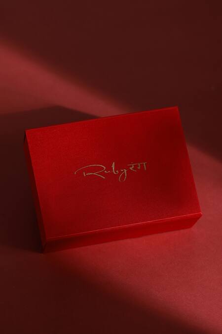 Shop Ruby Raang Gold Plated Kundan And Bead Embellished Braid Online at Aza Fashions Shop_Ruby Raang_Gold Plated Kundan And Bead Embellished Braid _Online_at_Aza_Fashions