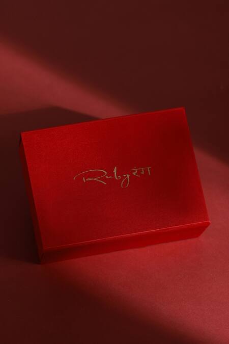 Shop Ruby Raang Gold Plated Bead And Kundan Embellished Braid Online at Aza Fashions Shop_Ruby Raang_Gold Plated Bead And Kundan Embellished Braid _Online_at_Aza_Fashions