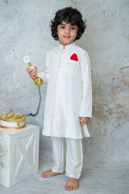 Mi Dulce An'ya Handwoven Chanderi Sherwani Set 