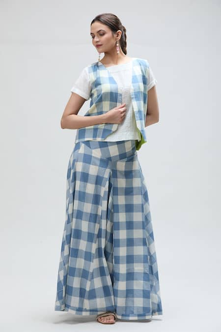 Ibai Jay Checkered Woven Waistcoat 