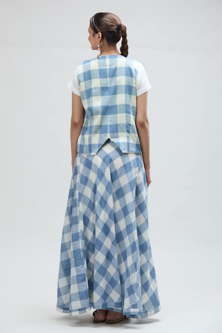 Ibai Jay Checkered Woven Waistcoat 