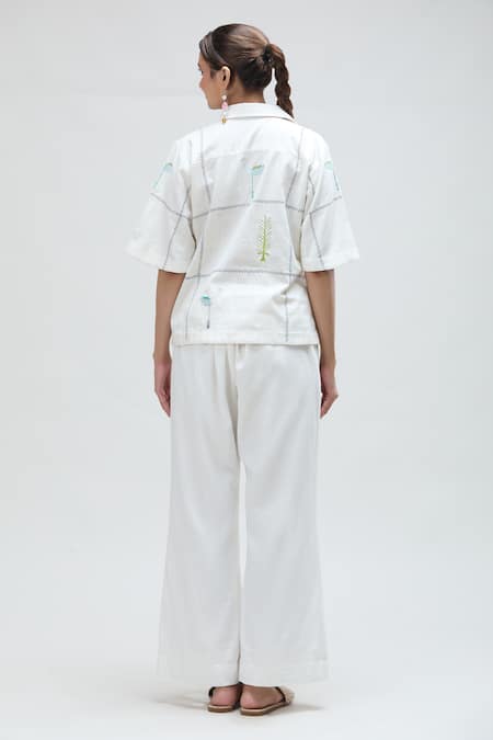 Ibai Pelican Thread Embroidered Shirt 