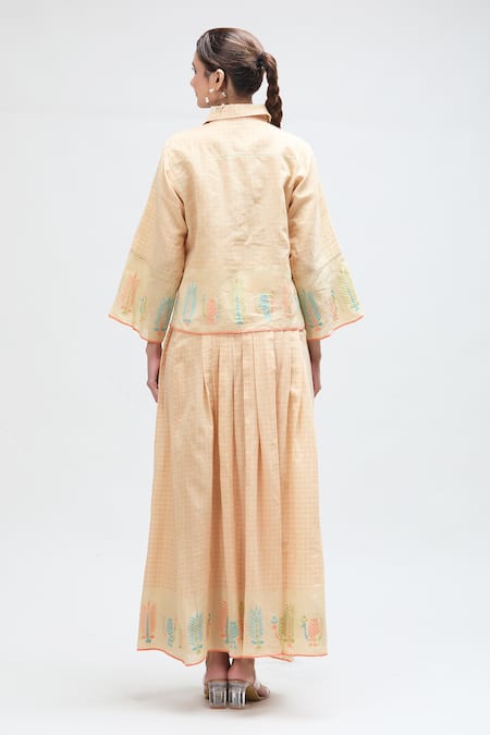 Ibai Love Bird Checkered Print Shirt 