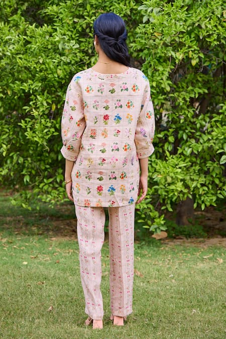 Pozruh By Aiman Freida Floral Print Pant 