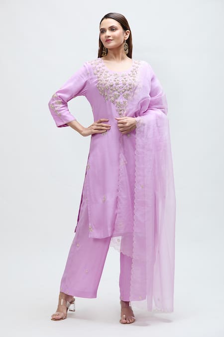 Nakita Singh Dabka Embroidered Kurta Set 