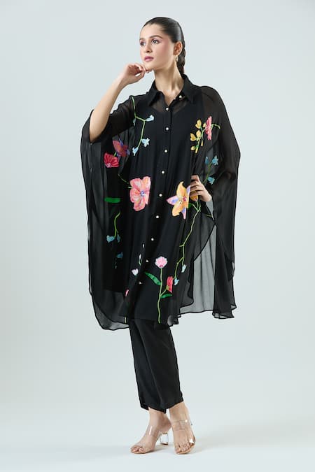 Seams Pret And Couture Akira Floral Embroidered Kaftan With Pant 