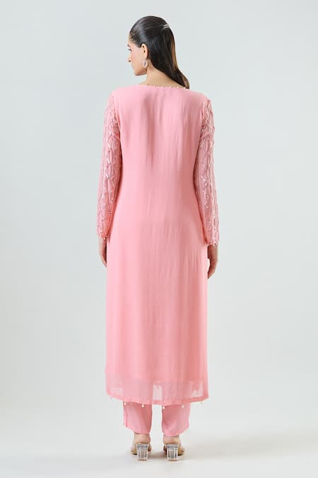 Seams Pret And Couture Tulip Embroidered Kurta Pant Set 