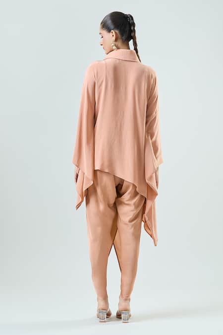 Seams Pret And Couture Delraaz Floral Embroidered Top With Cowl Pant 