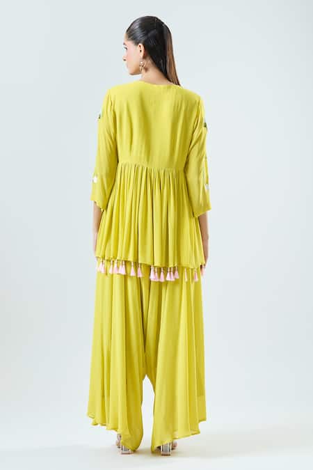 Seams Pret And Couture Aashvi Floral Embroidered Tunic With Pant 