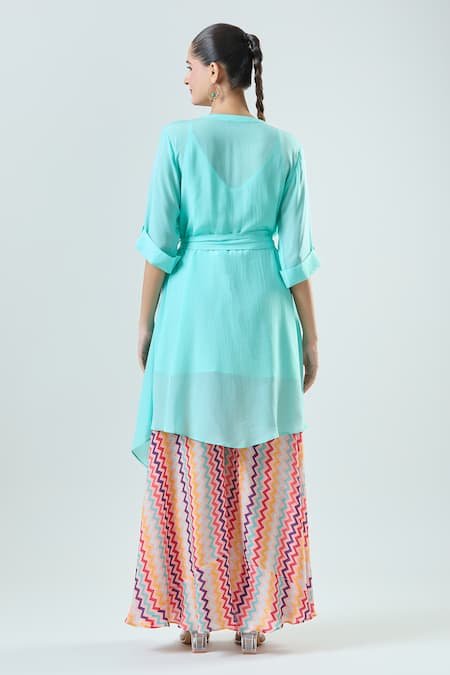 Seams Pret And Couture Isabel Floral Embroidered Tunic With Pant 