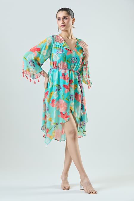 Seams Pret And Couture Adele Floral Print Mini Dress 