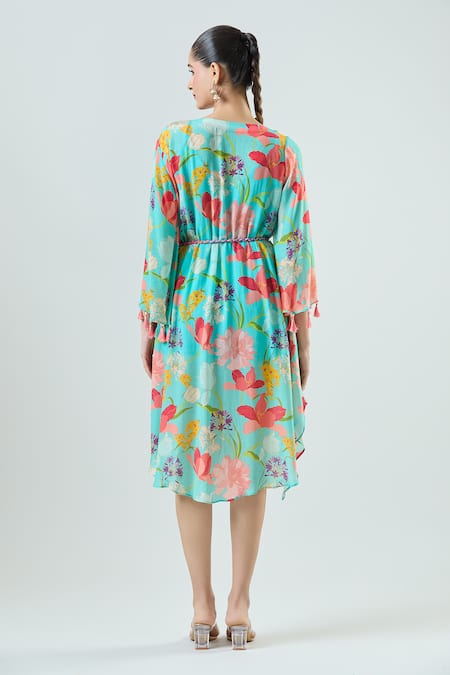 Seams Pret And Couture Adele Floral Print Mini Dress 
