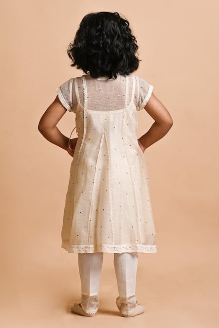 Mityan Bramble Floral Embroidered Angarakha 