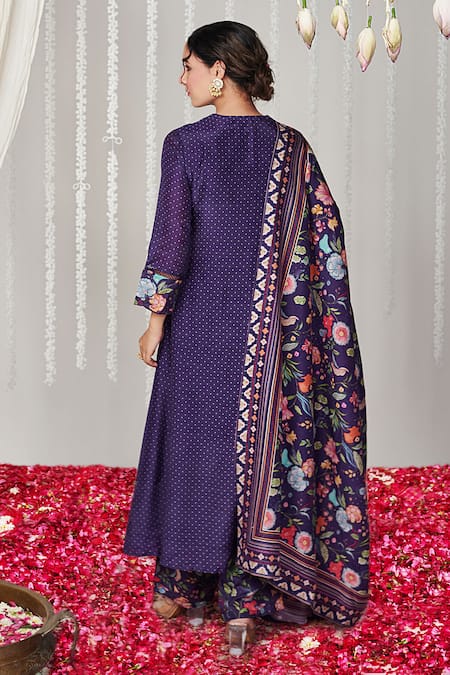 Blooming Threads Bagicha Polka Dot Print Kurta Pant Set 