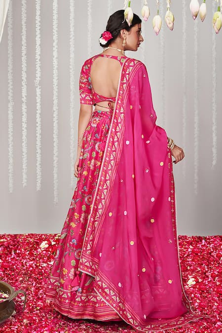 Blooming Threads Bagicha Flora Print Lehenga Set 