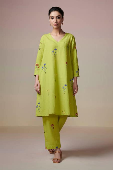 Dressfolk Floral Digital Print Kurta & Pant Set 