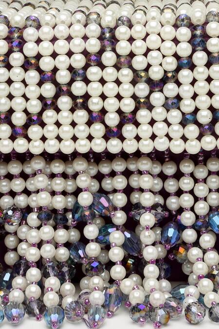 Buy Bijoux By Priya Chandna Purple Crystals Hand Embroidered Mini Box Clutch Online at Aza Fashions Buy_Bijoux By Priya Chandna_Purple Crystals Hand Embroidered Mini Box Clutch _Online_at_Aza_Fashions