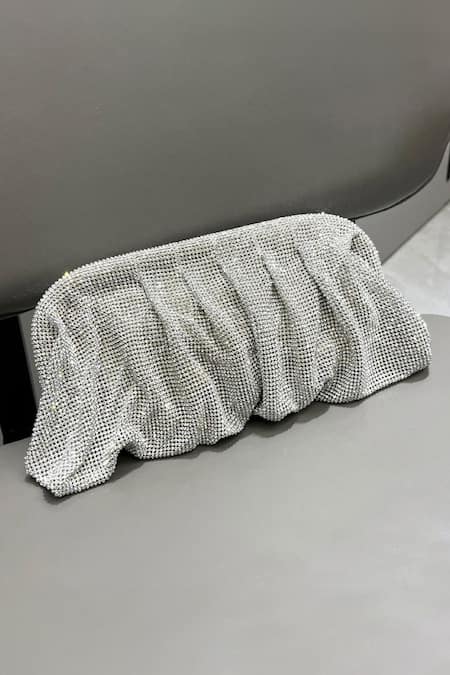 House Of Bling Waterfall Slouchy Embellished Clutch 