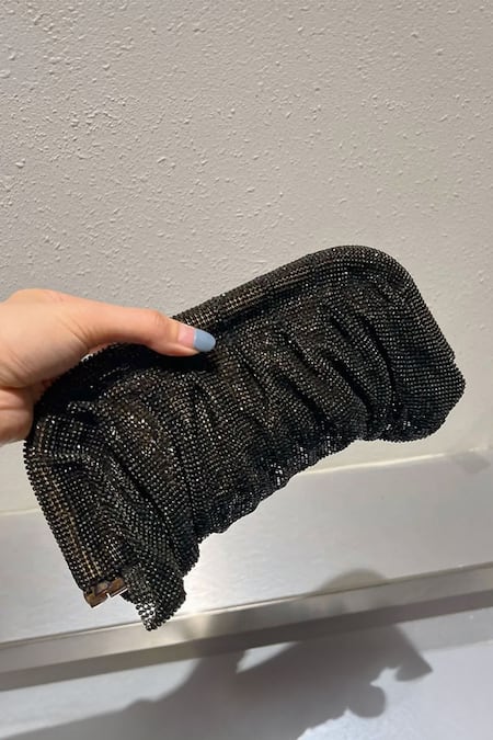 House Of Bling Waterfall Embellished Clutch 