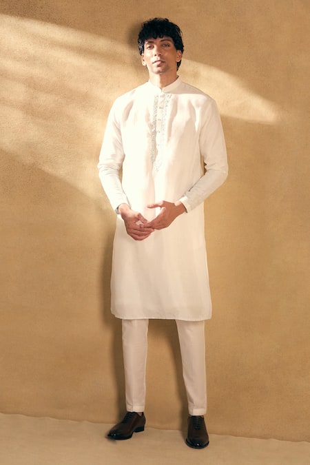 Shop Aariyana Couture Blue Silk, Polyester Embroidery Sequin Embellished Open Sherwani Pant Set Online at Aza Fashions Shop_Aariyana Couture_Blue Silk, Polyester Embroidery Sequin Embellished Open Sherwani Pant Set _Online_at_Aza_Fashions