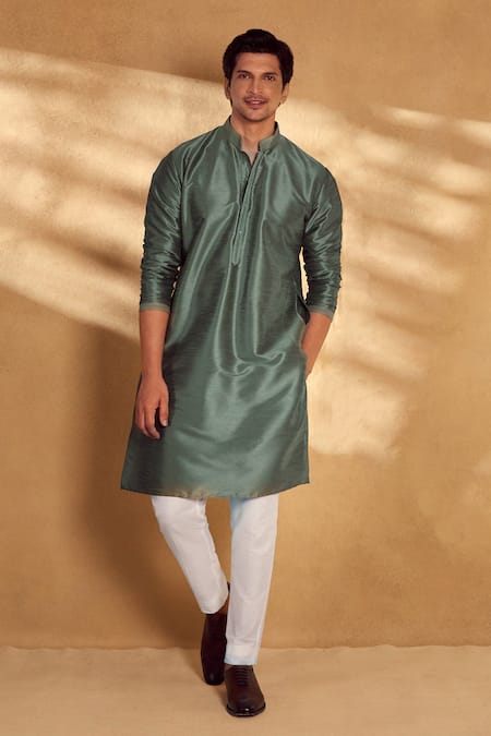 Aariyana Couture Geometric Print Green Bandi Kurta Set 