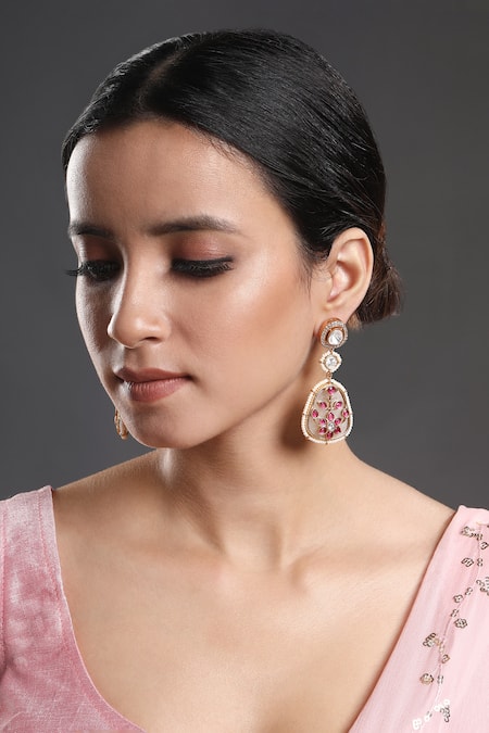 Hrisha Jewels Embellished Dangler Earrings 