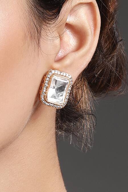 Shop_HRISHA_Multi Color Zari, Stones Zirconia Work Pendant Necklace Set _Online_at_Aza_Fashions